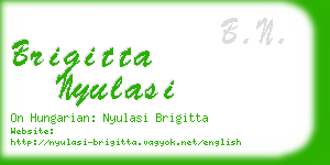 brigitta nyulasi business card